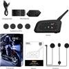 StarTech Auricolare Bluetooth per casco da moto - V6 PRO+ - Confezione singola - Impermeabile secondo lo standard IP67 - Portata: 500-1000 metri - Cancellazione del rumore CVC - Autonomia in standby: 260 ore