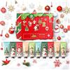 Probuk Set di crema per le mani natalizia, 10 mini creme mani da 20 g, set regalo da donna con 5 profumi, cura delle mani idratante per mani secche, piccoli regali da donna
