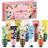 GoZhiCore Set Crema Mani, 10 Pezzi Crema Mani Mini, Cremas Idratante per Manis Secche e Screpolate, Set Regalo Cremas per le Manis Donna Uomo, Idee Regalo Natale Compleanno Festa della Mamma