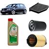 OP Kit tagliando 3 filtri + 5 L olio Edge 5W30 LL per Volkswagen Golf 5 V 1.6 benzina,BGU/BSE/BSF