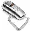 Topiky Telefono fisso, ID chiamante FSK/DTMF Telefono con filo Telefono fisso Telefono interno per casa(Argento)