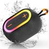 JYX Altoparlante Bluetooth, 45 W, portatile, per feste, con Bluetooth 5.4, impermeabile IPX7, TWS Stereo, luce RGB, batteria 30H, TF/USB, scatola musicale per esterni, per feste