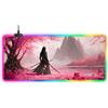 ELLENNE MOUSEPAD XXL RGB LED TAPPETINO GAMING 900X400MM 14 EFFETTI RGB C09 | TAPPETINO RGB XXL - MOUSE PAD DA GAMING 900x400mm con 14 EFFETTI LUCE e 7 COLORI, BASE ANTISCIVOLO, MODERNO, FUTURISTICO