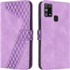 OKZone Cover per Samsung Galaxy M31/M21S, Custodia in Pelle Samsung M31/M21S, Antiurto Cover a Libro Galaxy M31/M21S Magnetica Portafoglio Folio PU Pelle Flip Caso con Wallet Case Cover (Porpora)