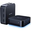 Blackview MP80 Mini PC N97 Intel 12th, 16GB DDR5 RAM (haut de gamme, bat DDR4 de 35%) 1TB M.2 SSD Mini Computer, Supporta Doppia LAN, 3 * HDMI, USB 3.0, WiFi 2.4/5G, 4K UHD, per Ufficio/Affari/Casa
