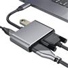 Mueuton Adattatore USB C HDMI, VGA to HDMI, HUB 4 in 1, adattatore HUB multiporta da a 4k VGA/USB 3.0/PD100w per ricarica