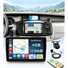 Hikity Autoradio Android 15 10,1 per Renault Trafic 2001-2010 CarPlay | 4+128G. Anche per Vivaro, Primastar. Schermo Incell. Wireless CarPlay, Android Auto, BT, GPS, WiFi, FM/RDS, Retrocamera, MIC