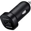 Samsung Mini caricabatteria da auto adattivo con cavo micro USB, colore nero