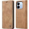 owlhold Cover Xiaomi Redmi Note 17 Pro 5G Custodia Redmi Note 17 Pro 5G Portafoglio Flip [Antiurtoo] [Cavalletto][Carta Fessura] Cover Pelle per Xiaomi Redmi Note 17 Pro 5G - Marrone
