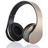ADITAM Cuffie Bluetooth Senza Fili Auricolare Basso Stereo Oro Rosa Cuffie Grandi con Microfono TF FM Cuffie Wireless con cancellazione del Rumore Double The Comfort