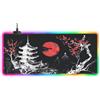 ELLENNE MOUSEPAD XXL RGB LED TAPPETINO GAMING 900X400MM 14 EFFETTI RGB C17 | TAPPETINO RGB XXL - MOUSE PAD DA GAMING 900x400mm con 14 EFFETTI LUCE e 7 COLORI, BASE ANTISCIVOLO, MODERNO, FUTURISTICO