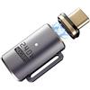 IVIVTOR Adattatore magnetico USB C - 240 W magnetico USB C adattatore 24 pin con velocità di trasmissione 40 gbps adatto per laptop, tablet cellulare, cellulare grigio