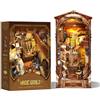STRUCWOOD Book Nook - Puzzle 3D in legno per adulti, stile fantasy, per libri, architettura, decorazione da scrivania, giocattolo, regalo di compleanno (SQ-14 Magic World)