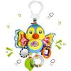 Funsland Giocattolo Giochi Passeggino Neonato,Sensoriali Montessori Giochi per Passeggino 0 3 6 9 Mesi, con Sonagli, Specchio, Massaggiagengive,Neonati Peluche Regalo Bambino Bambini 1 Anno,Oiseau