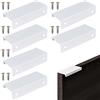 DecorDwell 6 Maniglia Nascosta Invisibile,Maniglie A Scomparsa Per Cassetti, Maniglie Per Mobili Nascoste,Maniglie dell'Armadio Nascoste per Porta Maniglie Nascoste per Mobili per Cassetti (80mm)