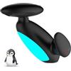 Yalsfowe Rubinetto per lavabo a LED con doccia estraibile, rubinetto per bagno a cascata 4 in 1 moderno, miscelatore per bagno a LED monoforo, rubinetto per lavabo,Nero