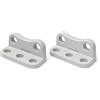 ANDROMEDAGIE® | COPPIA STAFFE MONTAGGIO VERTICALE BASCULANTI - GRIGIO | Per motori TOPP C15 C20 C60 | Reversibili SX/DX | PVC 43x20x17 mm | Codice 3A3212