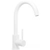 PRIMAGRAN Rubinetto da cucina 5010 Bianco, Rubinetto ad alta pressione, Rubinetto per lavello girevole a 360°