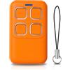 NLDZGA Telecomando per porta da garage 868 MHz, compatibile con Hörmann BS | Telecomando a 4 canali per porta garage Hörmann BS Bisecur HSE1 HSE2 HSE4-868 BS,HS1 HS4 HS5 HSP4 HSD2-868 BS, arancione