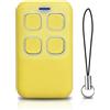 NLDZGA Telecomando per porta da garage 868 MHz, compatibile con Hörmann BS | Telecomando a 4 canali per porta garage Hörmann BS Bisecur HSE1 HSE2 HSE4-868 BS, HS1 HS4 HS5 HSP4 HSD2-868 BS, giallo