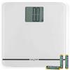 Salter 9075 WH3R Bilancia pesapersone compatta elettronica - Max premium, Capacità 250Kg, bilancia digitale, display LCD XL, ampia pedana,15 anni di garanzia, bianco