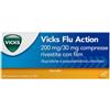 Vicks Flu Action Ibuprofene Pseudoefedrina 200mg/30mg 12 Compresse