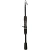 Generic Canna da pesca telescopica portatile da 1,5 m-2,1 m | Bastone da baitcasting in fibra di carbonio con impugnatura in EVA, ML Power per pesca sul lago fiume, nero
