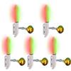 Generic Campanelle da pesca per canna elettronica LED portatile | 5 clip di allarme per pesca notturna, per pescatori di siluro, carpa, fiume, laghetto, lago, mare, surf casting