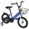 Wiefiche Bicicletta per bambini da 14 pollici con ruote di supporto e | Bicicletta per bambini e bambine da 3 a 5 anni, altezza della seduta regolabile da 50 a 60 cm, 104 × 75 cm, portata 35 kg