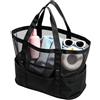 Generic Grande borsa da spiaggia a rete, grande, leggera, impermeabile | Borsa estiva da spiaggia per piscina, lago, all'aperto, crociera, vacanze, viaggi, sport, palestra, escursionismo, picnic