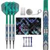 Target Darts Target Japan Kaze Series Ceros Punta Morbida Freccette con Kflex, 18G/19G (01/02/03) | Set di Freccette al 90% Tungsteno, Alette e Astine K-Flex, Punte 2BA Pixel, Punte di Conversione in Acciaio