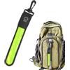 Générique Ciondolo per borsa luminoso, ciondoli catarifrangenti di sicurezza | Strisce luminose riflettenti luminose per zaino scolastico