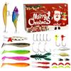 Generico Kit Di Esche Da Pesca Crankbait Cucchiai Ami E Per Natale | Kit Attrezzatura Esche Da Pesca Con Scatola Per Marito, Fidanzato, Nonno, Papà, Ragazzi, Adolescenti, Uomini, Adulti e