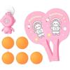Generic Set di allenamento tennis da tavolo giocattolo sospeso con 2 racchette e | Kit di esercizi da ping pong per porta, per genitori, soggiorno, appartamento, compagni a casa