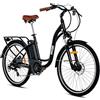 Varstrom Bicicletta Elettrica 250W City Bike con Motore Batteria 13Ah | Bici Elettrica Da Città per Adulti Uomini Donne, Autonomia 80km, 7 Velocità, Display LCD, 25km/h & 80km Autonomia Quotidiani
