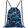 dellyy Sacca Sportiva Bambini, Zaino con Coulisse e Tasca con Zip | Sacca Sportiva per Bambini con Tasca con Zip, Scomparto Interno, Tessuto Idrorepellente e Chiusura a Coulisse