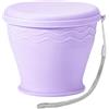 Generic portatile da viaggio in silicone con coperchio, 200 ml pieghevole da | Bordo in acciaio inox che mantiene la forma, coperchio antipolvere, lavabile in lavastoviglie e tascabile per escursioni