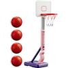 Générique Cerchio da basket per - Set sportivo portatile | L'hula hoop regolabile in altezza include una base di riempimento stabile di sabbia e acqua, facile da montare