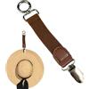 Generic Clip per cappello con pinza organizer per cappello elastico | Clip porta cappello, per donne, uomini, giovani, anziani, valigia, borsa a mano, zaino, cintura a V, per vacanze