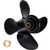 Holdia Elica 48-8M8026635 RH 10.1x14 4 Lama Compatibile con Mercury/Mariner 25 30 40 55 60 70HP Barca Motori