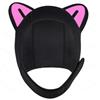 Hotainoys Cuffia da nuoto in neoprene, Cuffia da nuoto per donna adulto, termica per acqua fredda con simpatico orecchio di gatto Neoprene con sottogola Copricapo da immersione per uomo Donna Vela Sport acquat