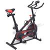 FMPGJLYH Cyclette con cardiofrequenzimetro, ruota fitness e volano da 15 kg | Sedile e manubrio regolabili, computer LCD, pedali antiscivolo