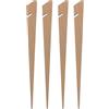 Moritz Picchetti per tenda in legno, 40 cm, 4 pezzi, per pavimenti in sabbia, campeggio, tenda, picchetti in legno, resistenti alle intemperie, ideali per spiaggia e pavimenti morbidi