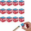 QAWSAF 12 gessetti da biliardo, gessetti da biliardo, accessori per biliardo, gessetti per stecche da biliardo, gessetti per stecche da biliardo, gessetti di alta qualità, colore blu, gesso antiscivolo e