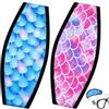 DEANKEJI 2 elastici per maschera da snorkeling, 19 x 8 cm (rosa e blu) | Fascia per maschera subacquea, in neoprene, utilizzabile su entrambi i lati, per l'allenamento in piscina e vacanze