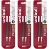 Uni-Ball Uniball Signo 207 - Ricariche per penna gel, punta micro da 0,5 mm, inchiostro nero, 6 ricariche
