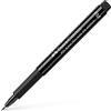 Faber-Castell 167894 Pitt Artist Pen, fude Medium FM, tratto: 1,5 mm, colore 199, nero, 1 pezzo