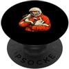 Soviet Cosmonaut Heritage Illustrazione del cane cosmonauta di Yuri Gagarin PopSockets PopGrip Adesivo