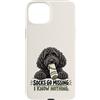 Socks Go Missing I Know Nothing Dog Humo Custodia per iPhone 15 Plus Divertente calzino ladro cane nero scarabocchio proprietario umorismo