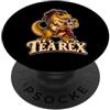 Kattos Tea Rex: il simpatico dinosauro amante del tè PopSockets PopGrip Adesivo